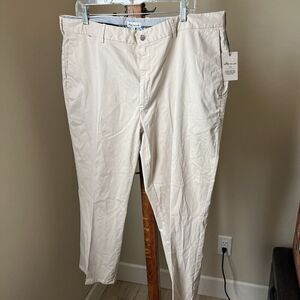 Peter Millar Pants Crown Soft Khaki Flat Front Trouser Men's 40 x 25" MS21B50